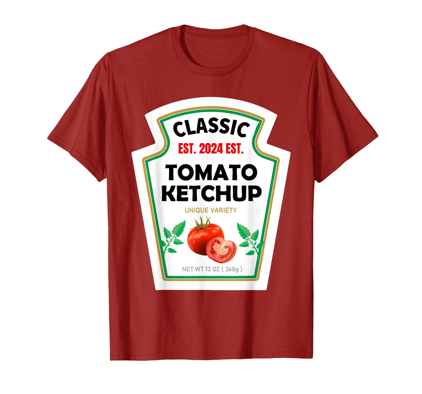 Red Ketchup DIY Costume Matching Couples Groups Halloween T-Shirt