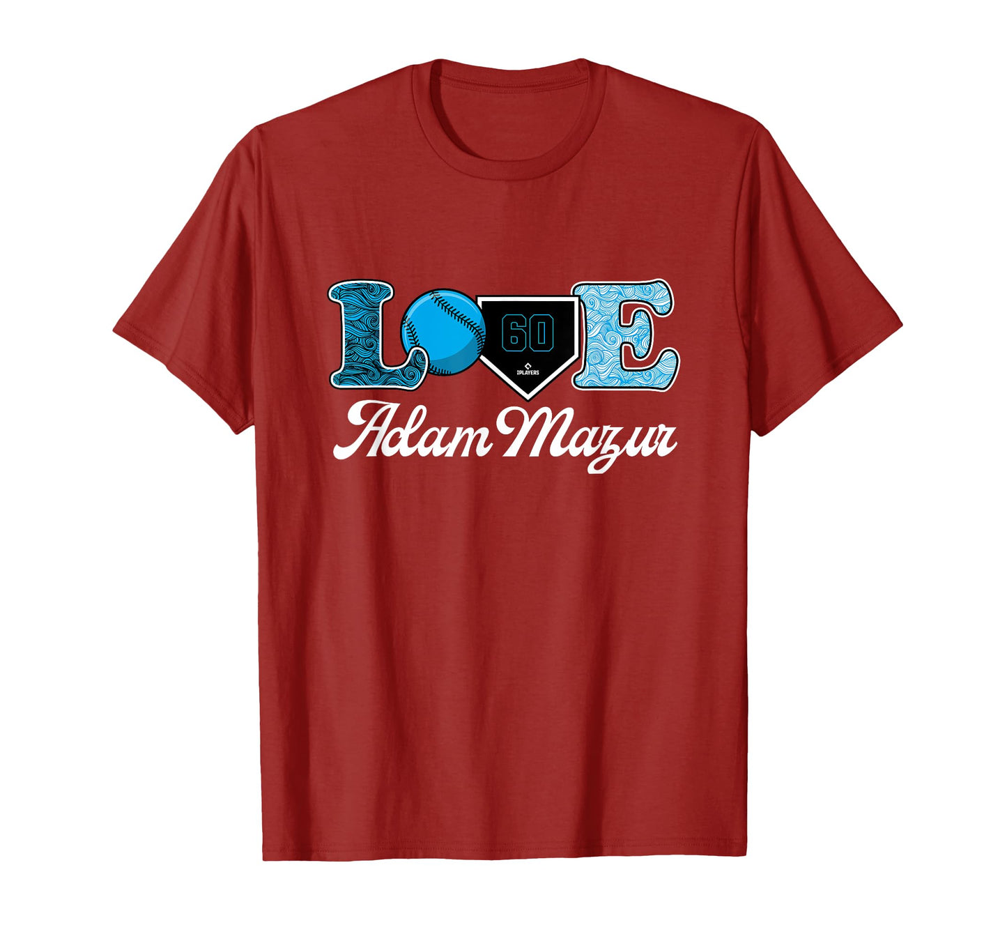 Love Adam Mazur Miami Baseball MLBPA T-Shirt