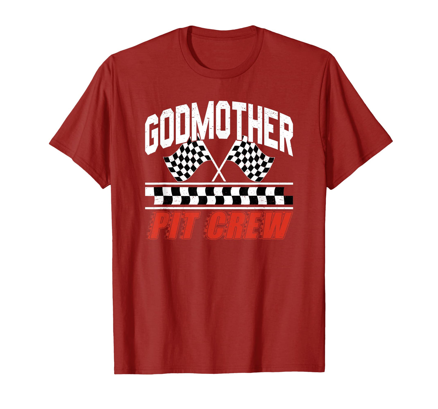 Race Car Birthday Party Racing Family Godmother Pit Crew T-Shirt