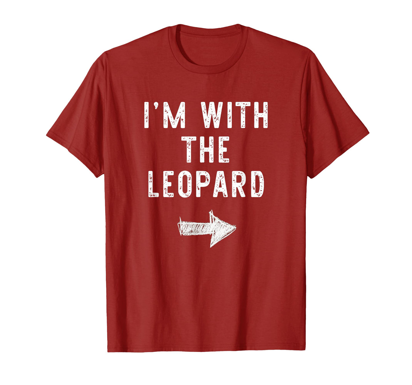 I’m With The Leopard Funny Halloween Couple Costume T-Shirt