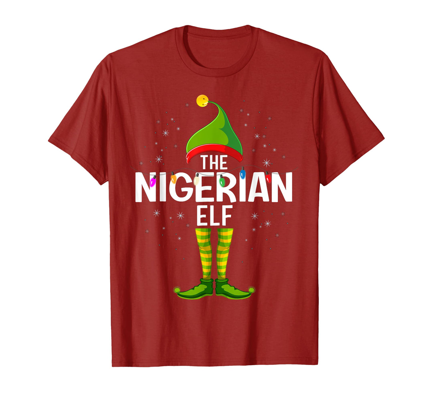 The Nigerian Elf Christmas Group Family Pajama T-Shirt