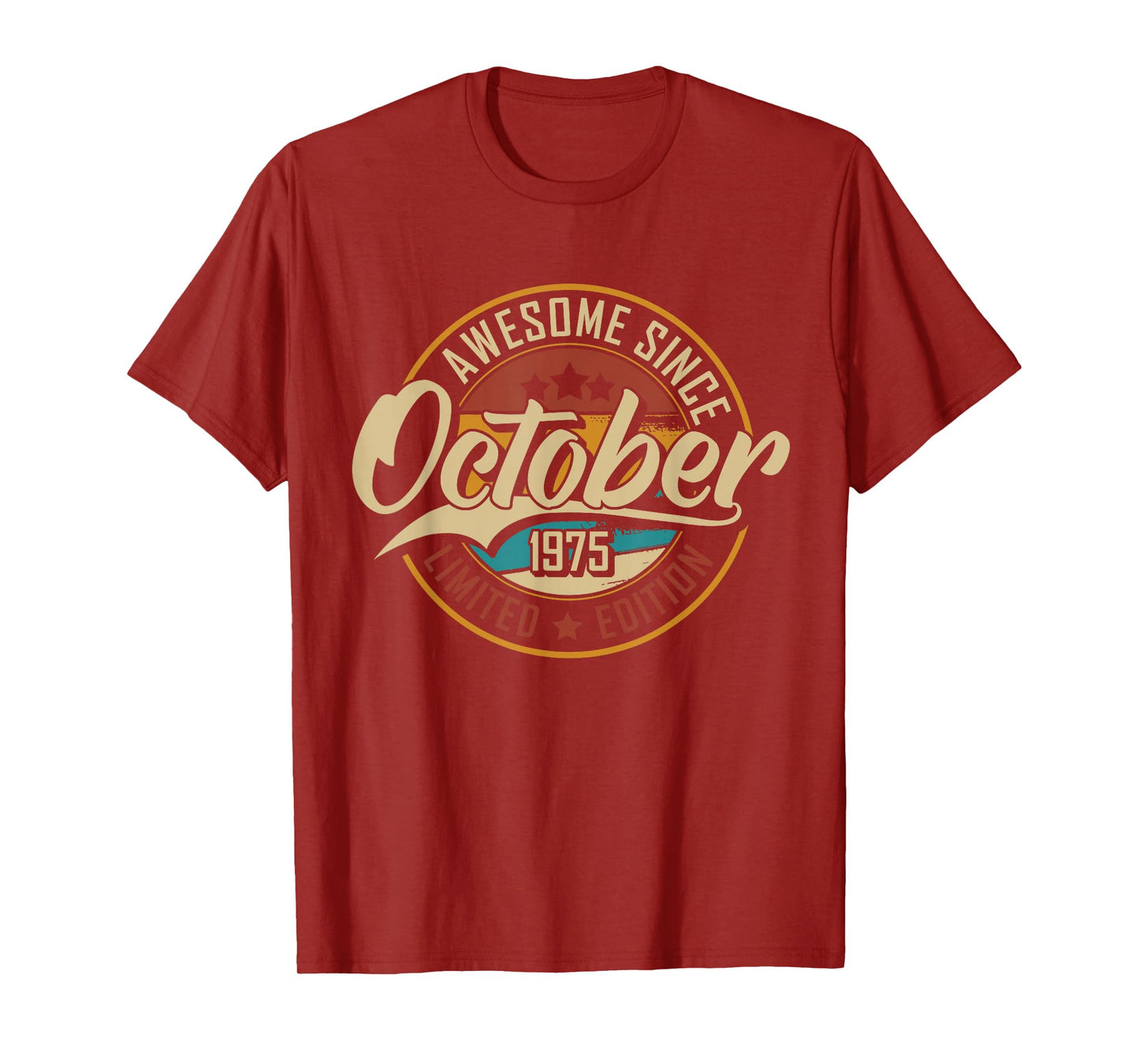 Awesome Since October 1975 | 50 Years Old | 50th Birthday T-Shirt