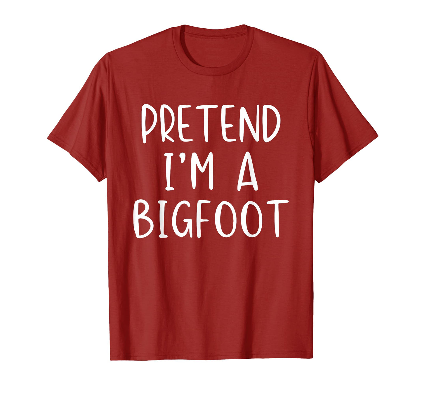 Pretend I'm A Bigfoot Costume Halloween Simple Kids Big-Foot T-Shirt