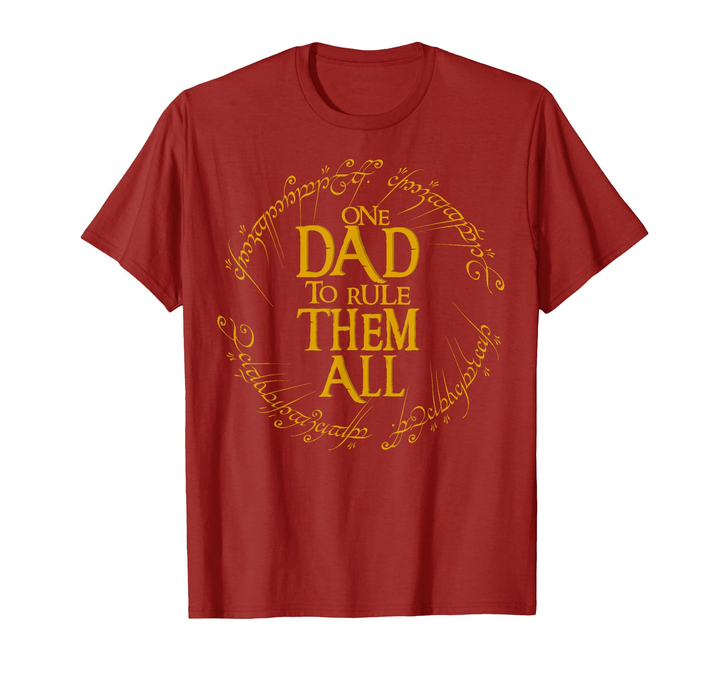One Dad To Rule Them All Funny Fantasy Nerd Dad Graphic T-Shirt