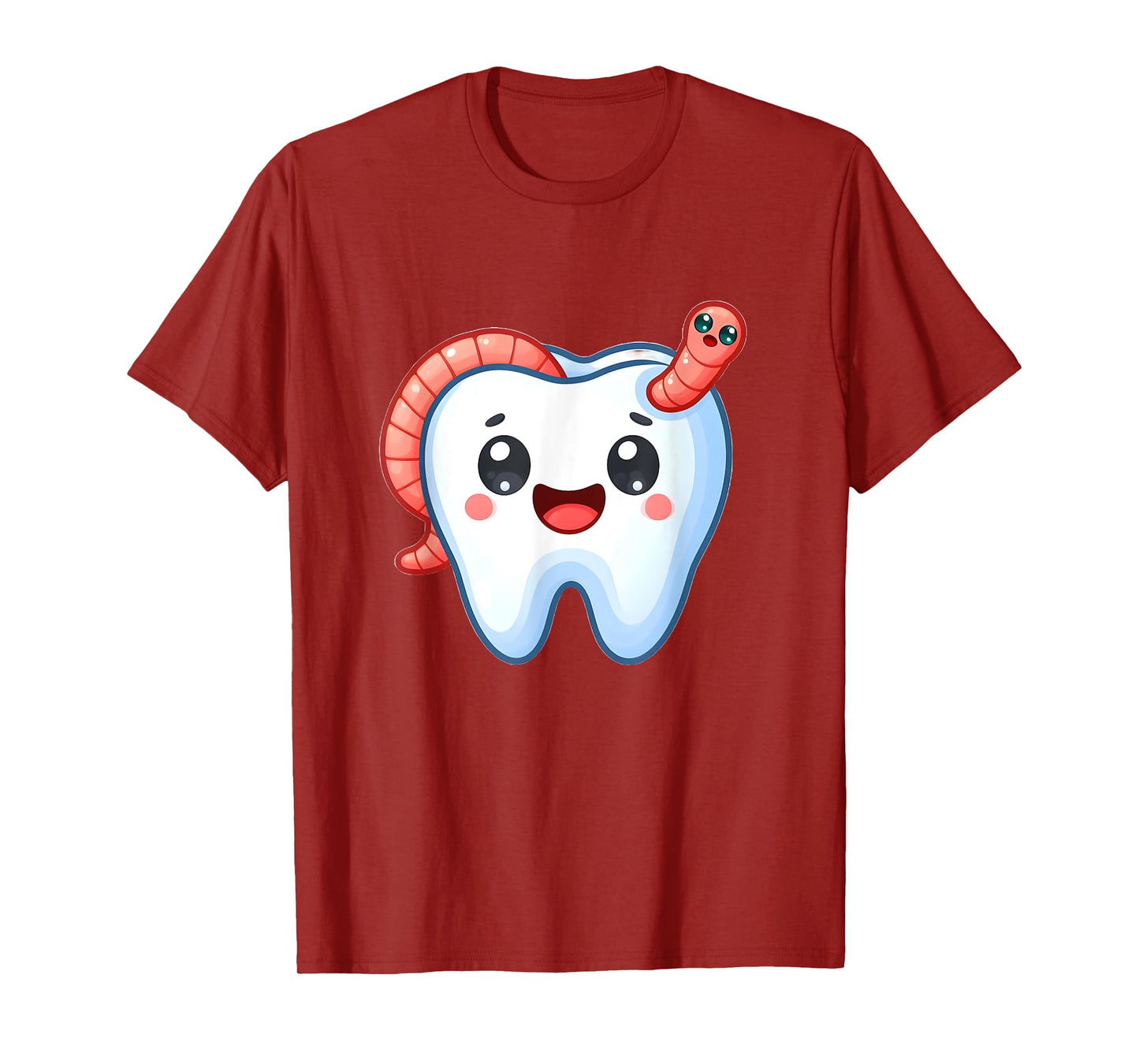 Funny Tooth with Worm in Cavity T-Shirt