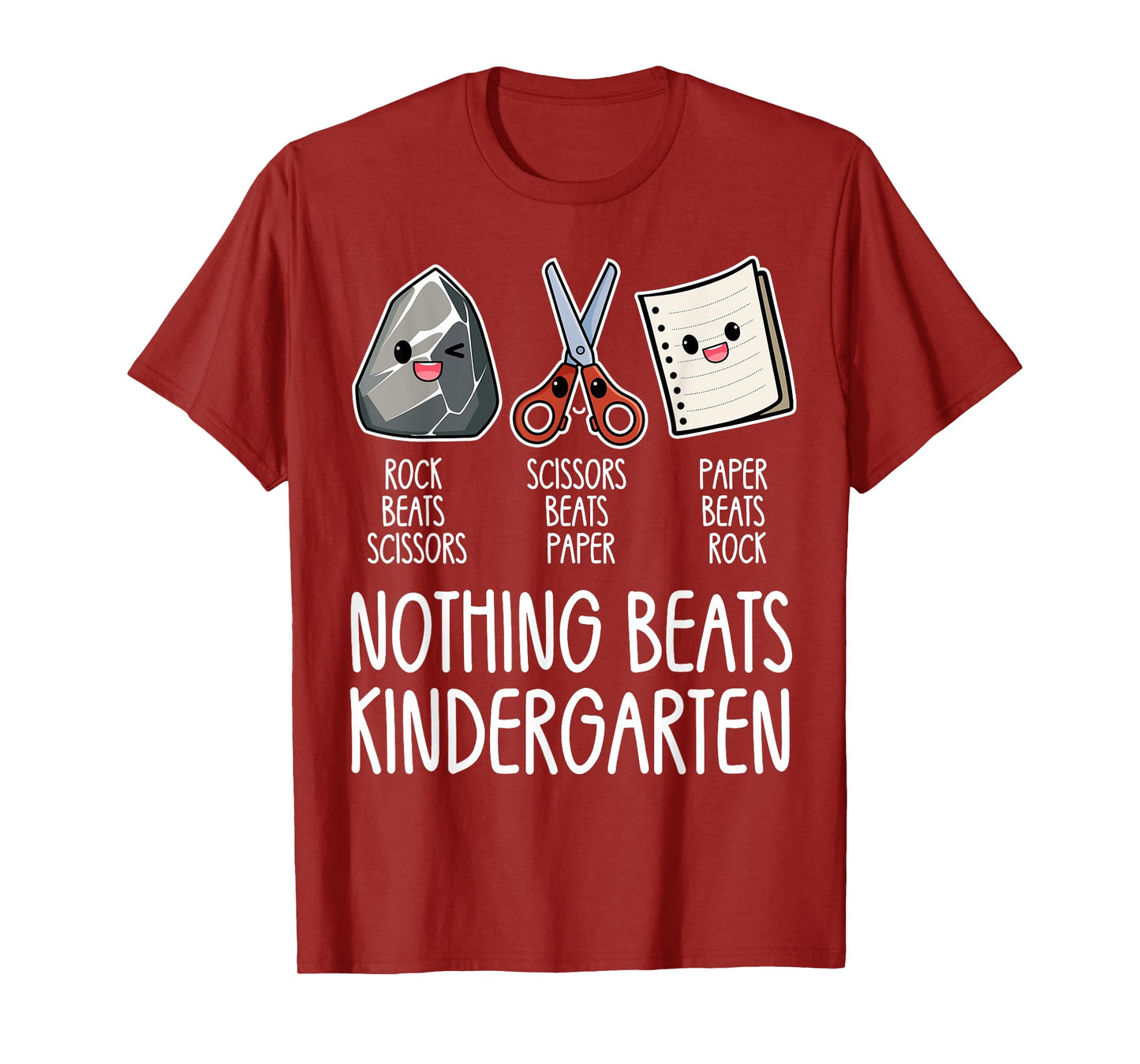 Nothing Beats Kindergarten Funny Back to School Kid Teacher T-Shirt