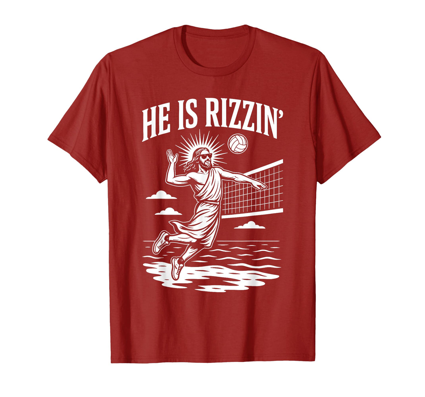 He Is Rizzin Funny Volleyball Meme Rizz T-Shirt
