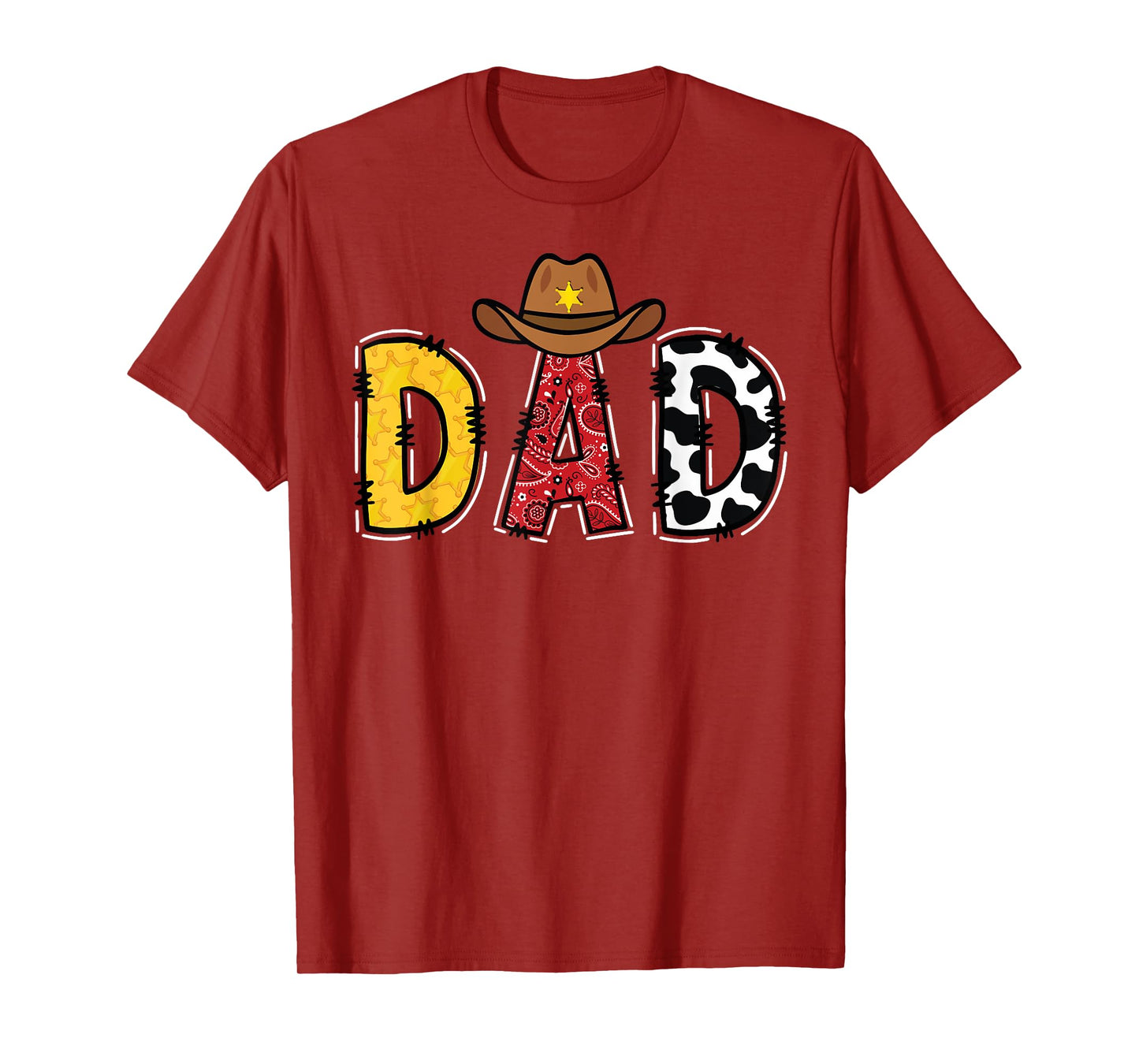 Cowboy Dad Western Rodeo Theme Kids Birthday Party T-Shirt