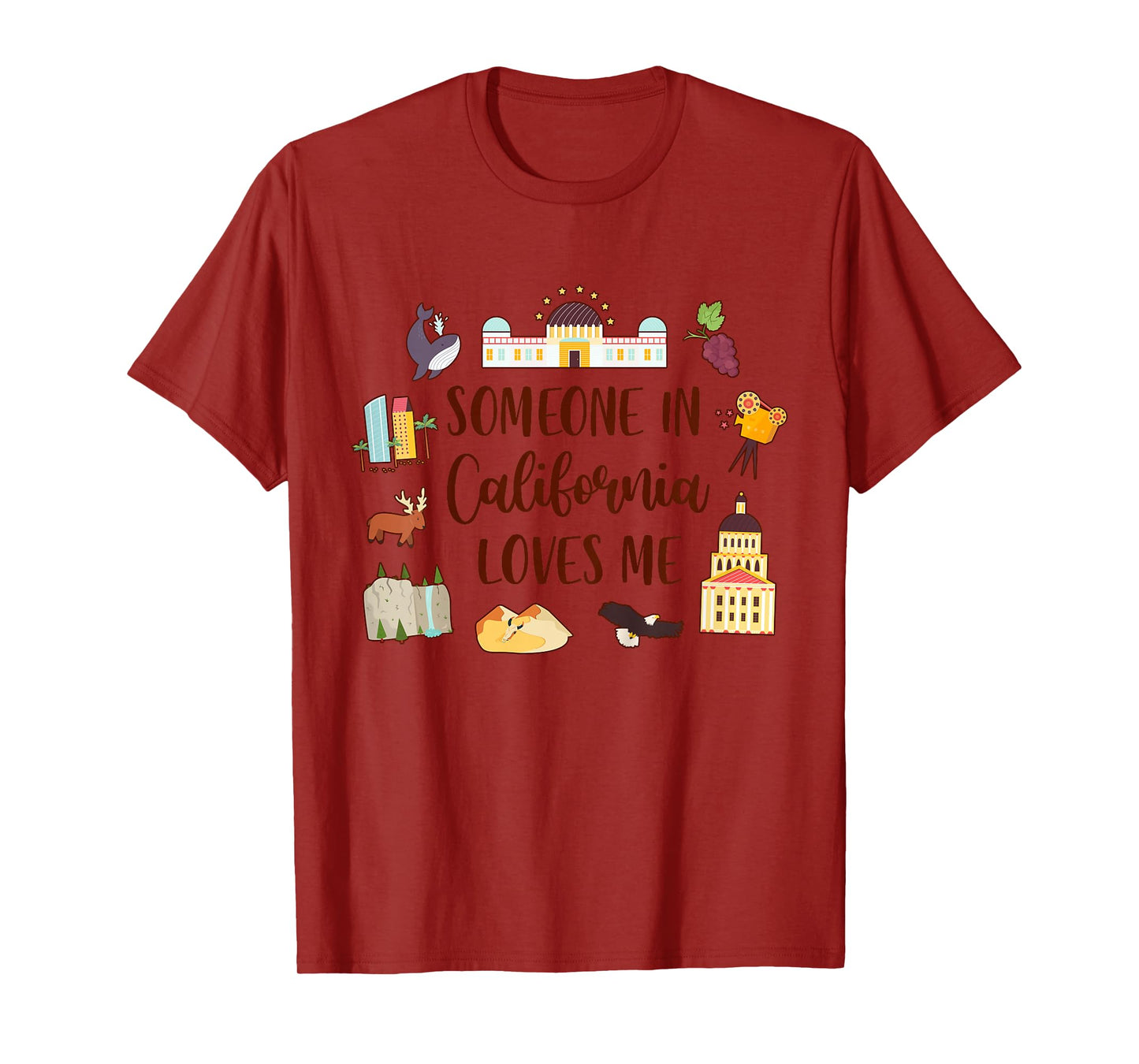 California Baby Travel Trip Someone In California Loves Me T-Shirt