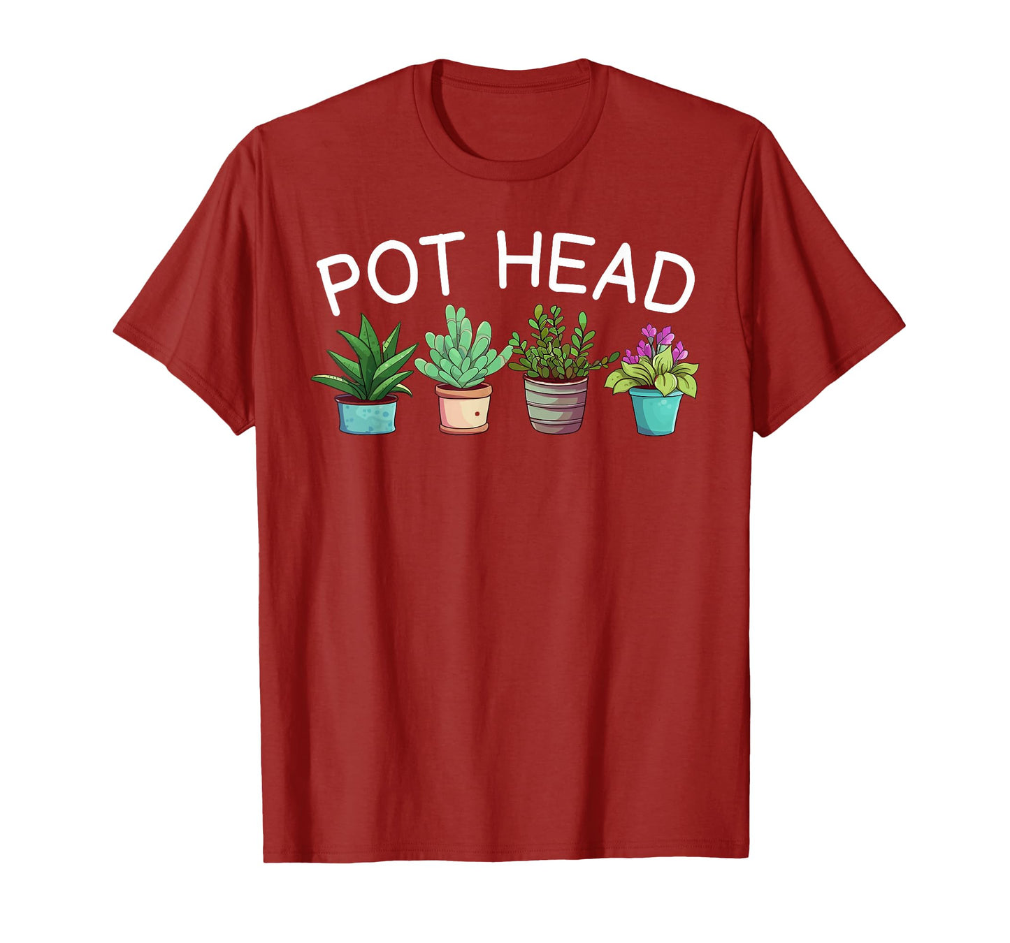 Pot-head T-Shirt Funny Gardening Plants T-Shirt