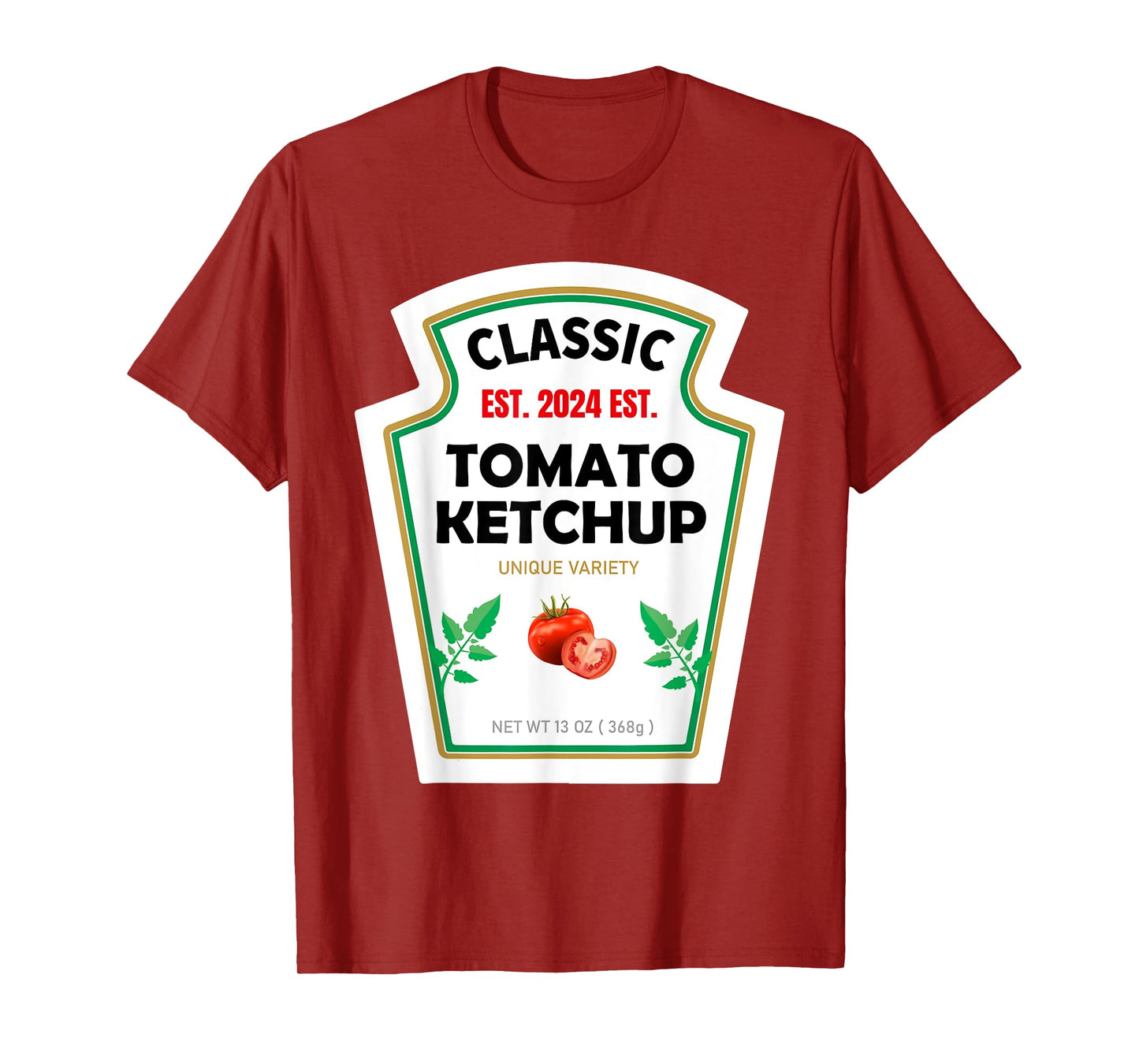 Red Ketchup DIY Costume Matching Couples Groups Halloween T-Shirt