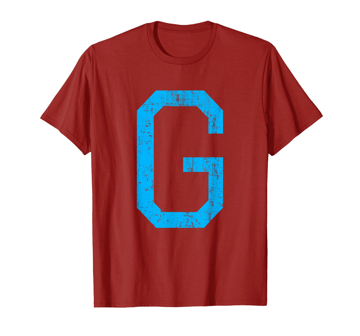 Letter G Uppercase Alphabet Initial Classic School College T-Shirt