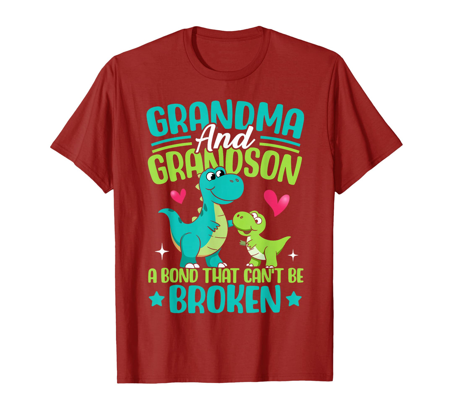 Grandma And Grandson A Bond That Can't Be Broken Dinosaur T-Shirt