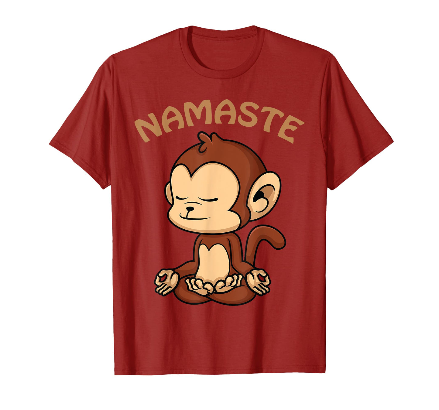 Monkey Yoga Shirt Funny Monkey Lovers Gift Cute Namaste Yoga T-Shirt