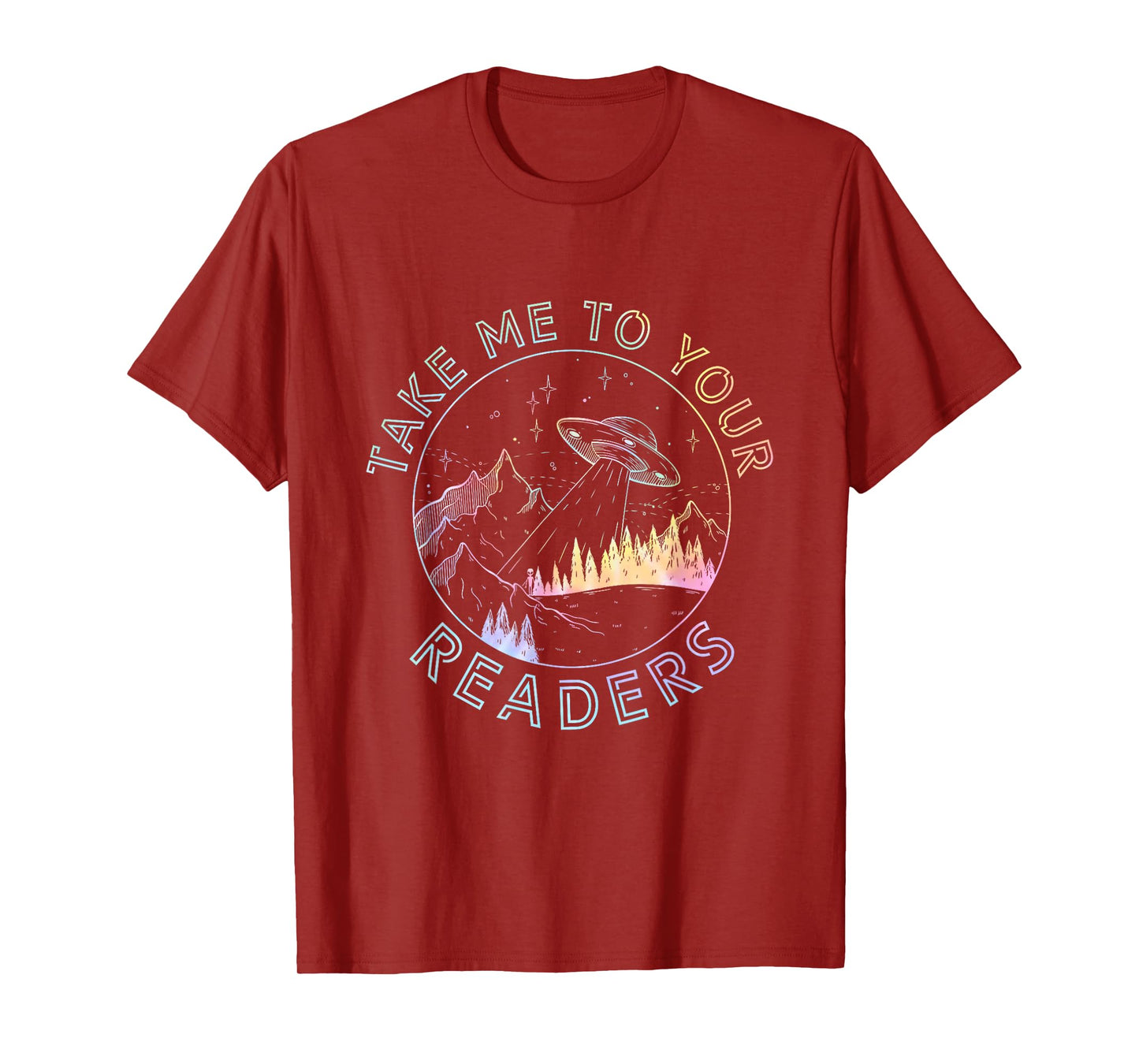 Take Reading English Teacher Library Alien Space T-S Tie Dye T-Shirt for Men Women