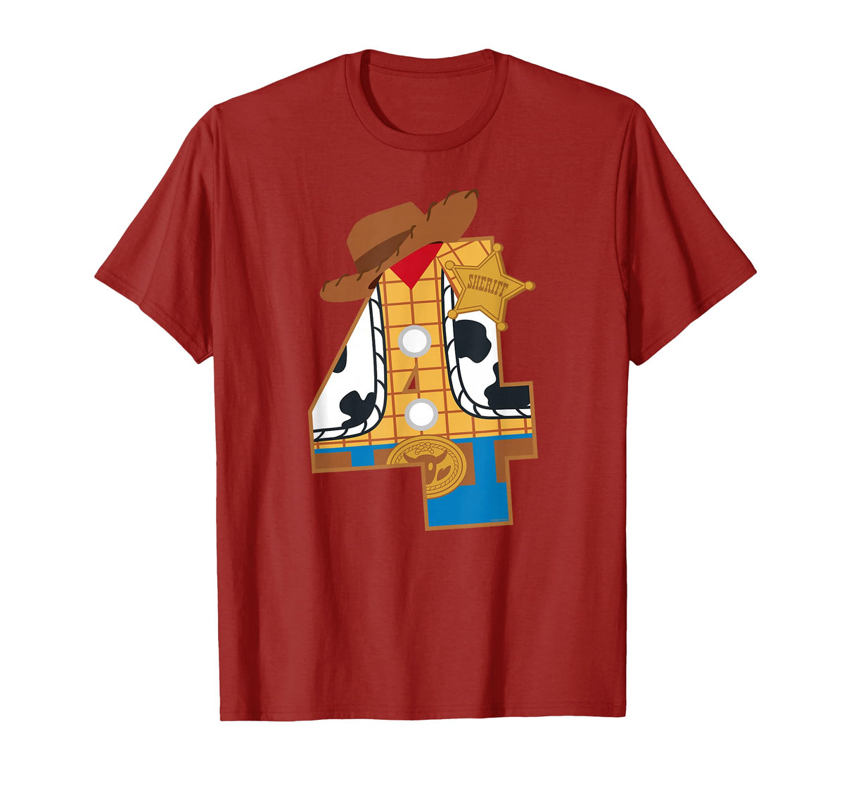 Disney and Pixar's Toy Story Fourth Birthday 4 Years Old T-Shirt