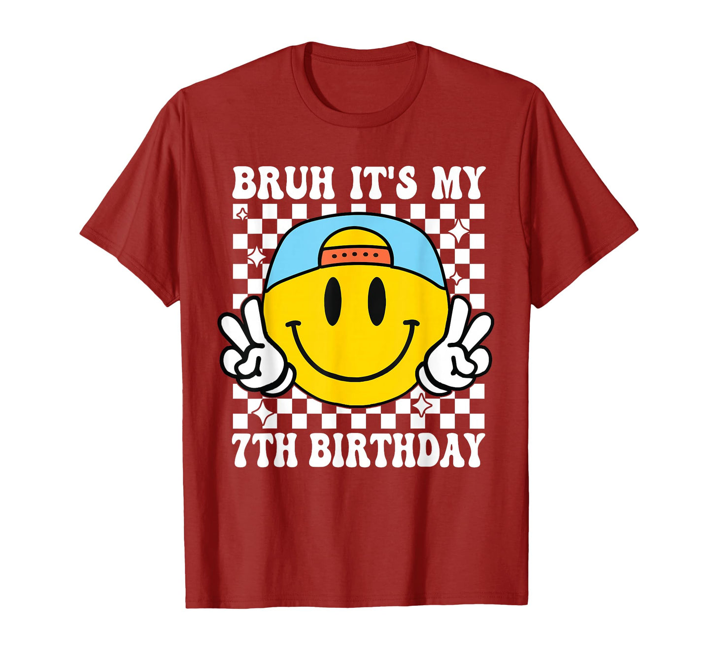 Bruh It's My 7th Birthday 7 Year Old Birthday Boys Girls T-Shirt