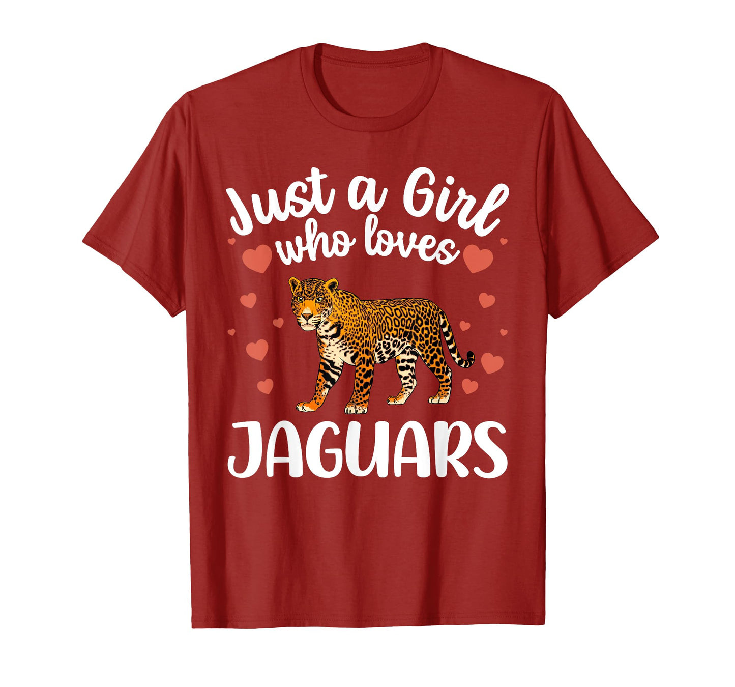 Funny Jaguar Art For Girls Women Kids Large Cat Jaguar Lover T-Shirt