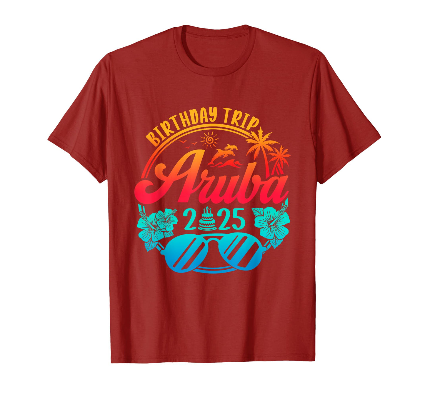 Aruba Birthday Trip 2025 Cruise Vacation Birthday Party T-Shirt