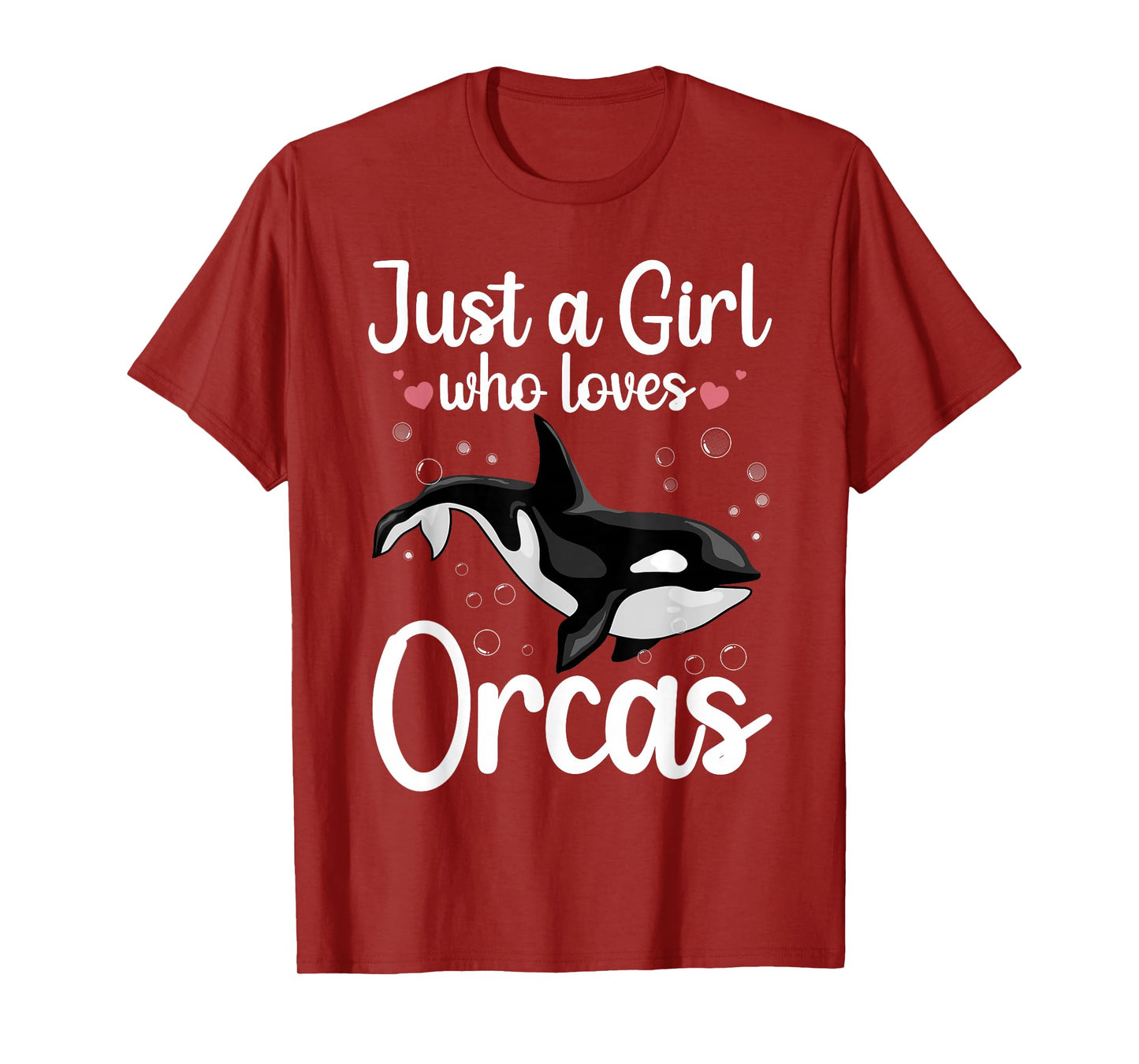 Cool Orca Whale Design For Girls Women Kids Ocean Orca Lover T-Shirt