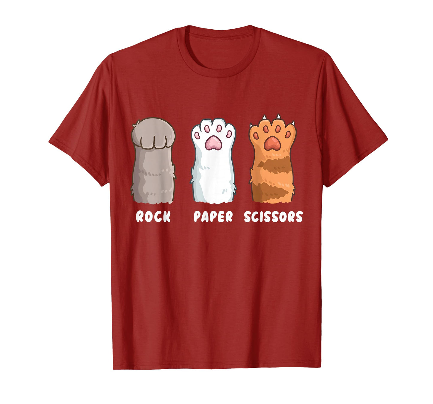 Cat Lover Cat Owner Funny Cat Rock Paper Scissors T-Shirt