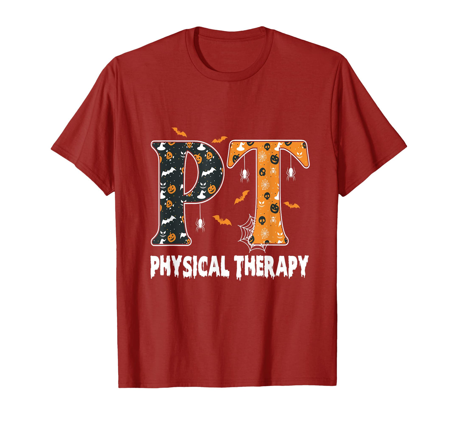 Physical Therapy Therapist Halloween Spooky PT Halloween T-Shirt