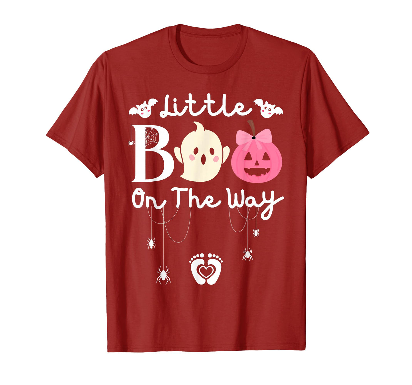 Little Boo On The Way-Halloween Girls Pregnancy Announcement T-Shirt