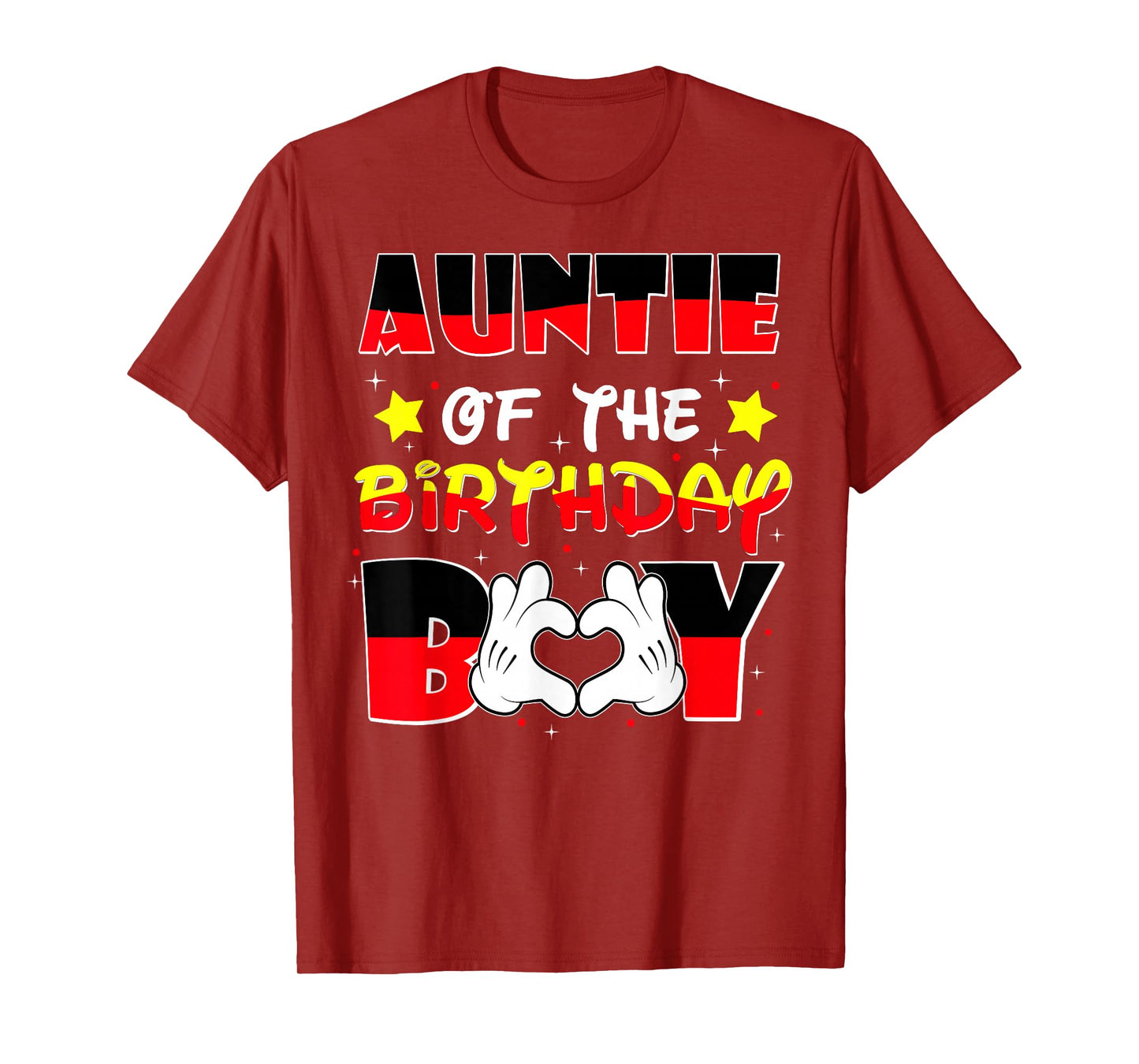 Auntie of The Birthday Boy Shirt Matching Nephew Family Bday T-Shirt