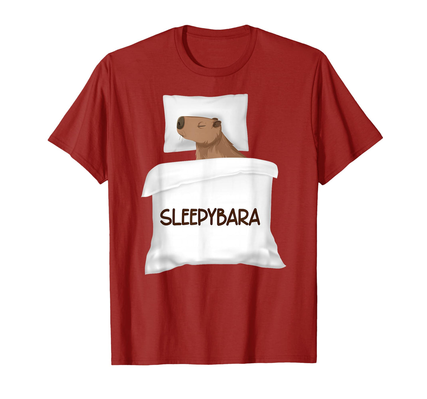 Capybara Official Sleep Pajamas Nightgown Sleepybara Rodents T-Shirt