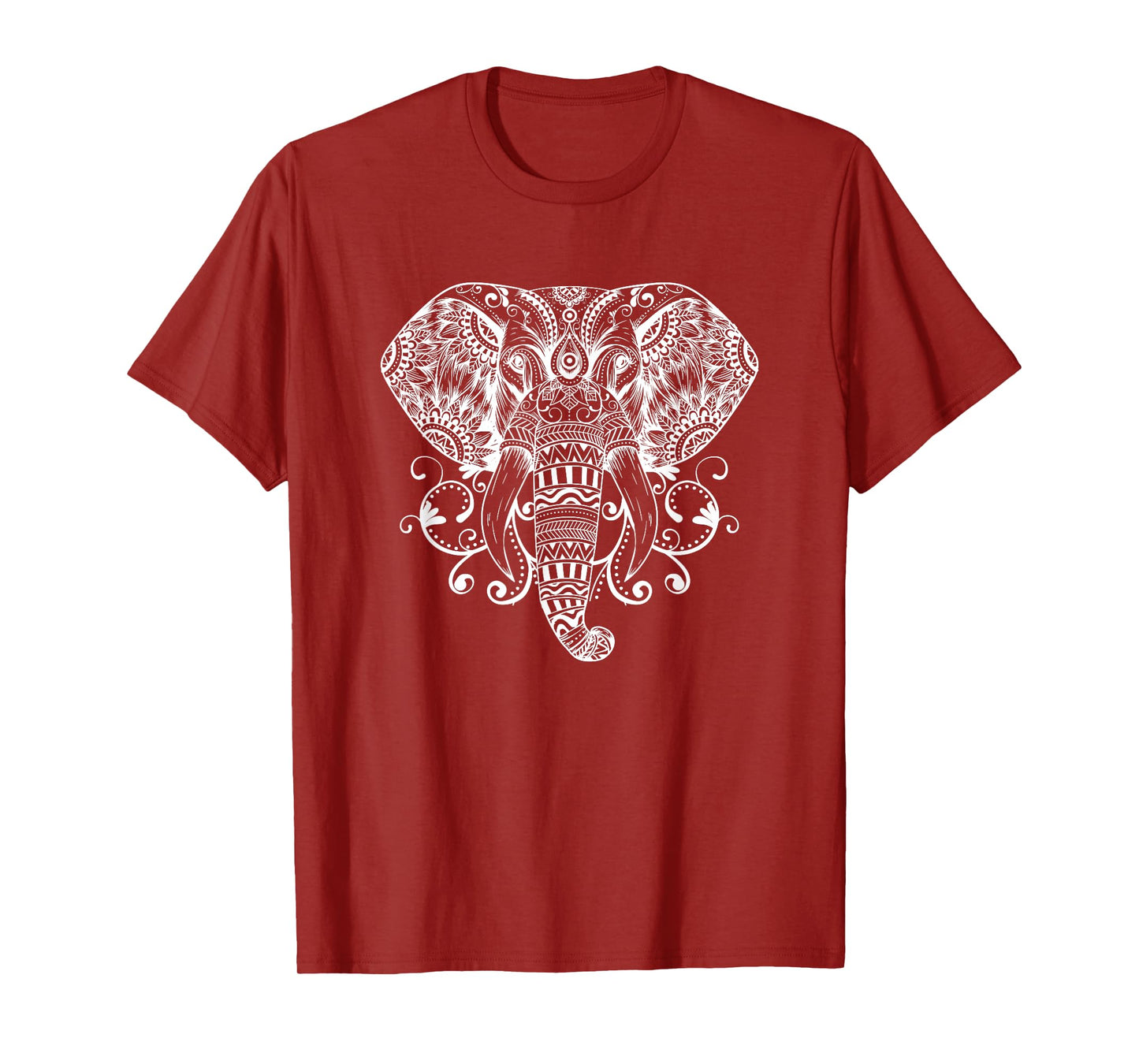 Elephant Face Energy Mandala Yoga Meditation Men Women Kids T-Shirt