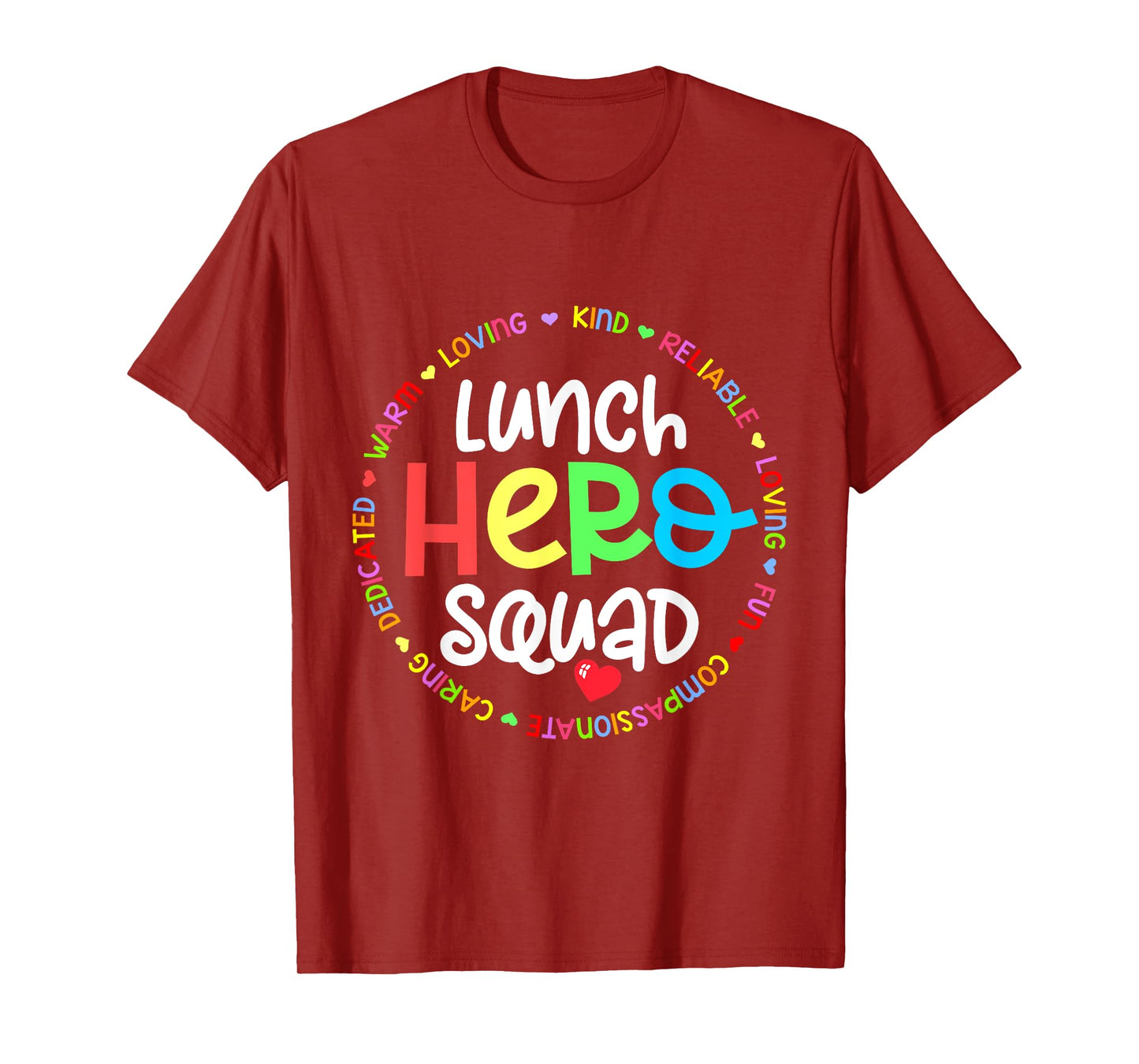 School Lunch Hero Squad Funny Lady Cafeteria Squad Workers T-Shirt