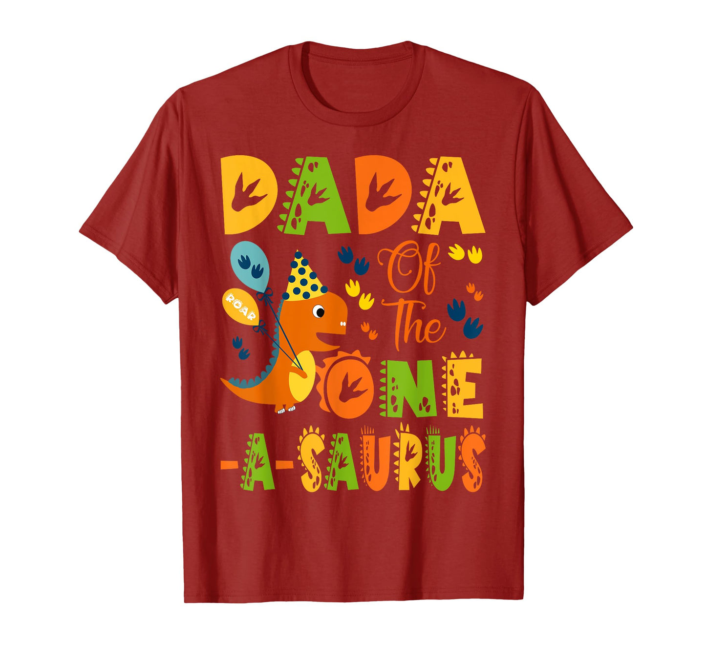 Dada of The One-A-Saurus 1St Birthday Dinosaur Party T-Shirt