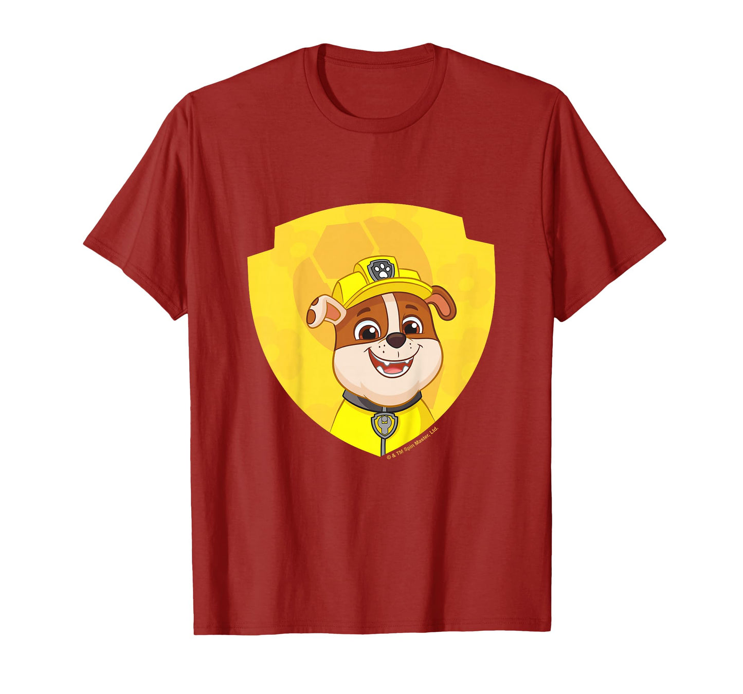 PAW Patrol Rubble Big Chest Shield Emblem T-Shirt