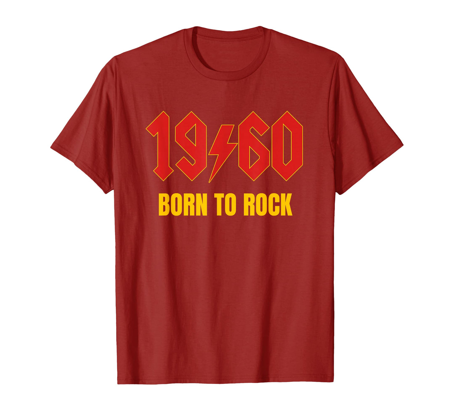 1960 Born to Rock Funny 65th Sixty Five Birthday Men Women T-Shirt