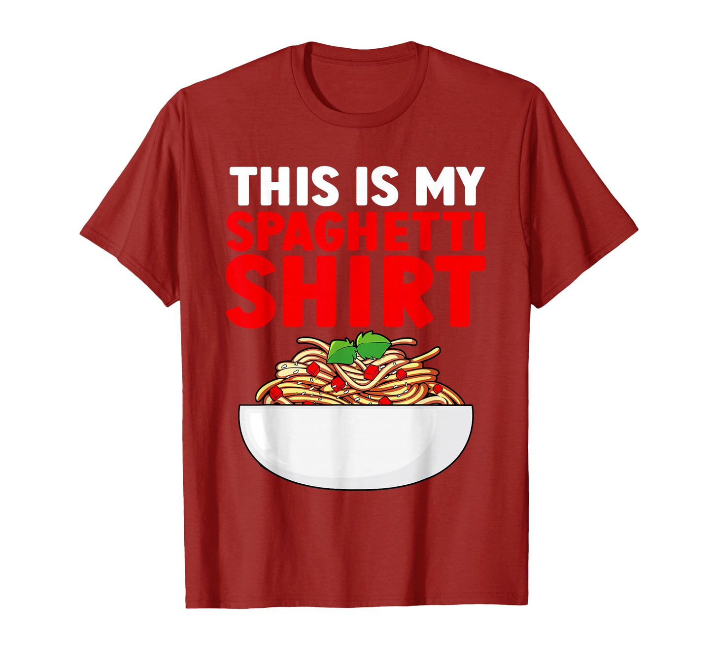 Cute Spaghetti Art For Men Women Kids Pasta Spaghetti Lover T-Shirt