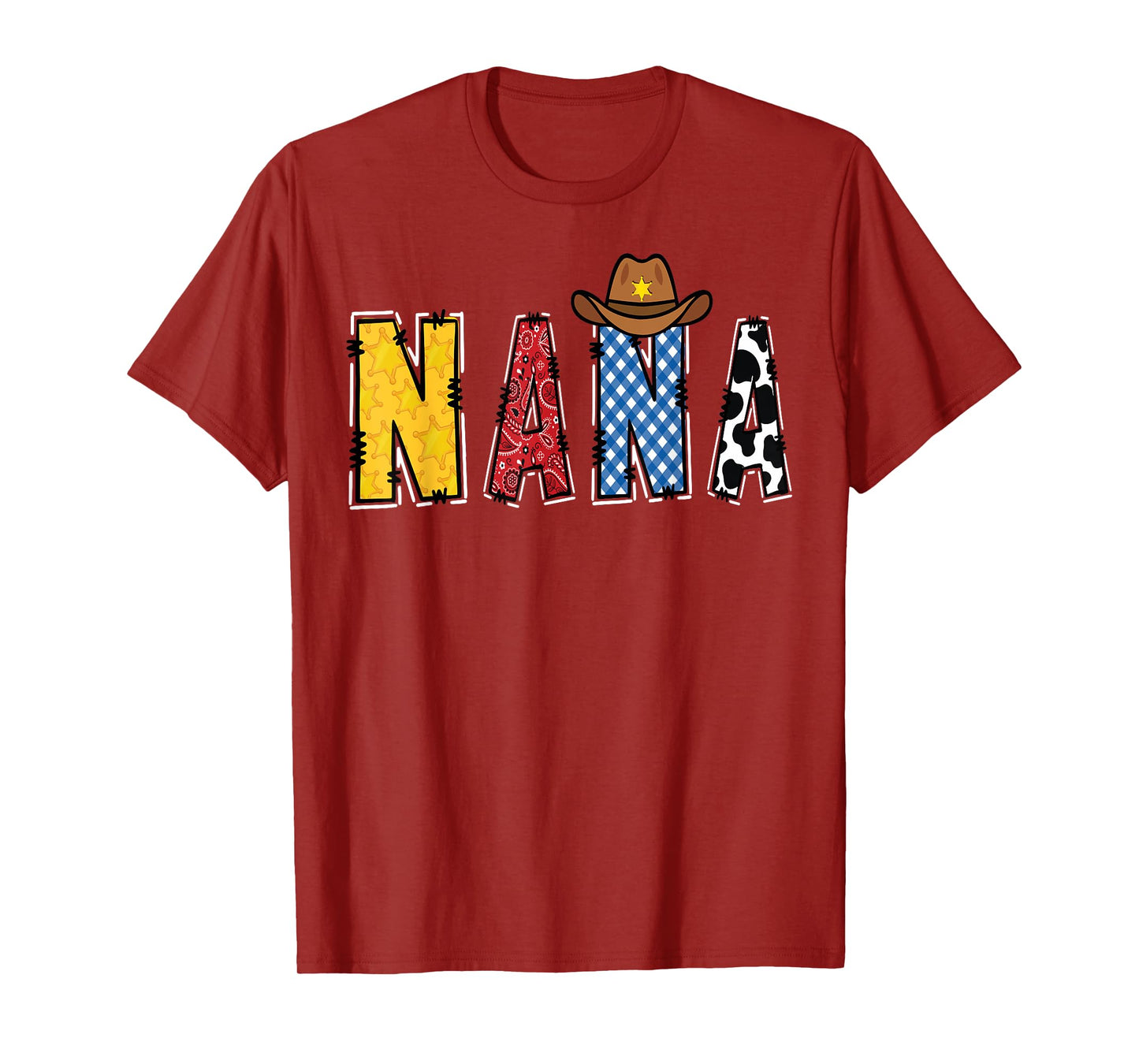 Cowboy Nana Western Rodeo Theme Kids Birthday Party T-Shirt