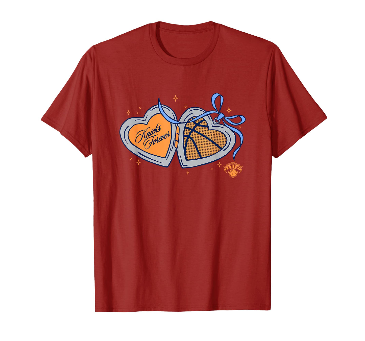 NBA New York Knicks Valentine's Day Heart Locket T-Shirt