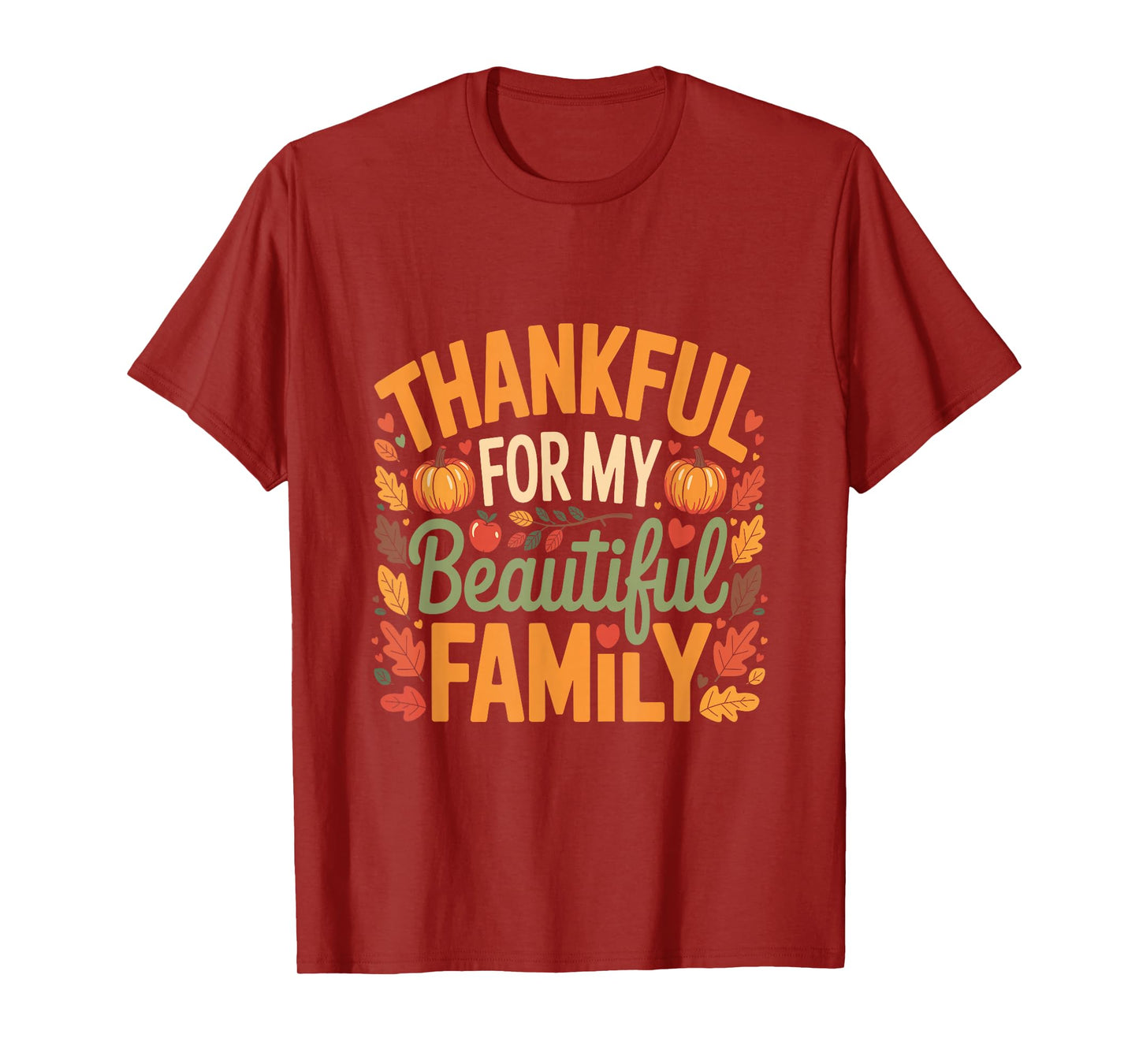 Family Thanksgiving Shirts Pumpkin Shirts for Women Men T-Shirt