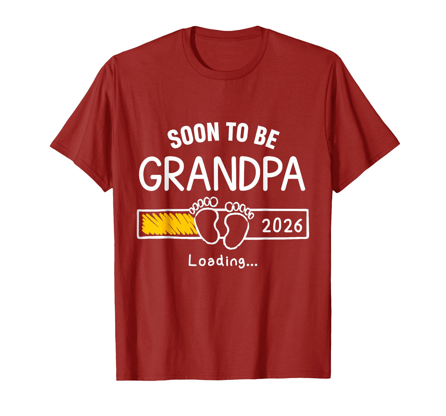 Soon to Be Grandpa 2026 Loading Pregnancy Announcement T-Shirt