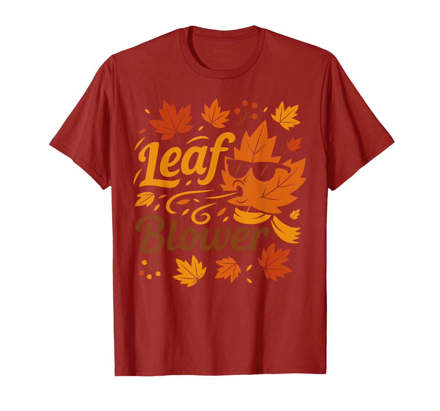 Leaf Blower for Women Adult Men Couples Fall Costume T-Shirt