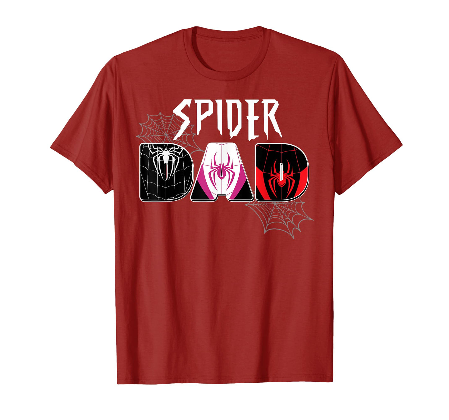 Mens Spider Dad Design Father's Day Matching Family Birthday T-Shirt