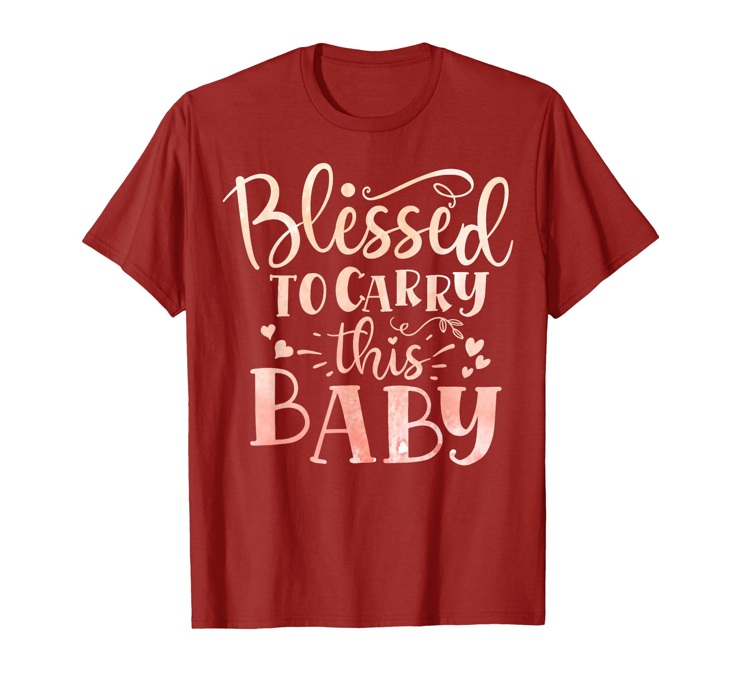 Blessed to Carry This Baby Inspirational Pregnancy Quote T-Shirt