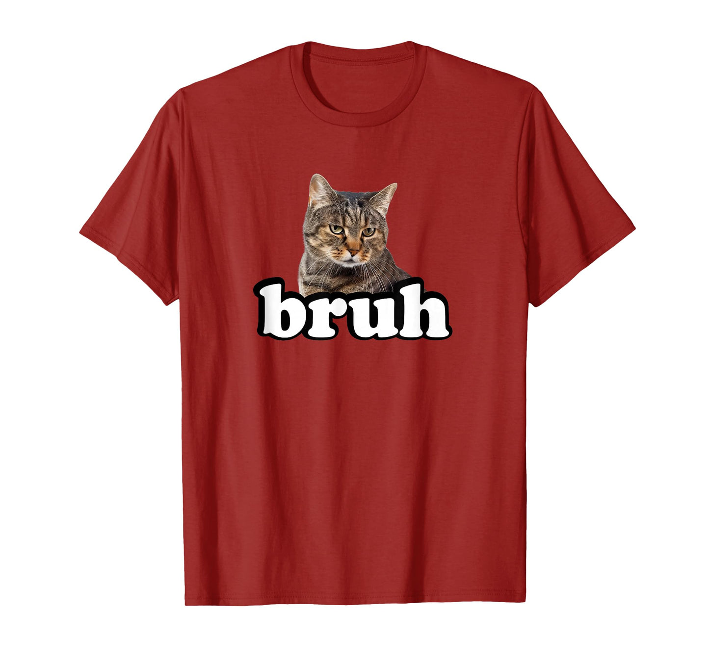 Bruh Kids Brown Tabby Cat Lover T-Shirt