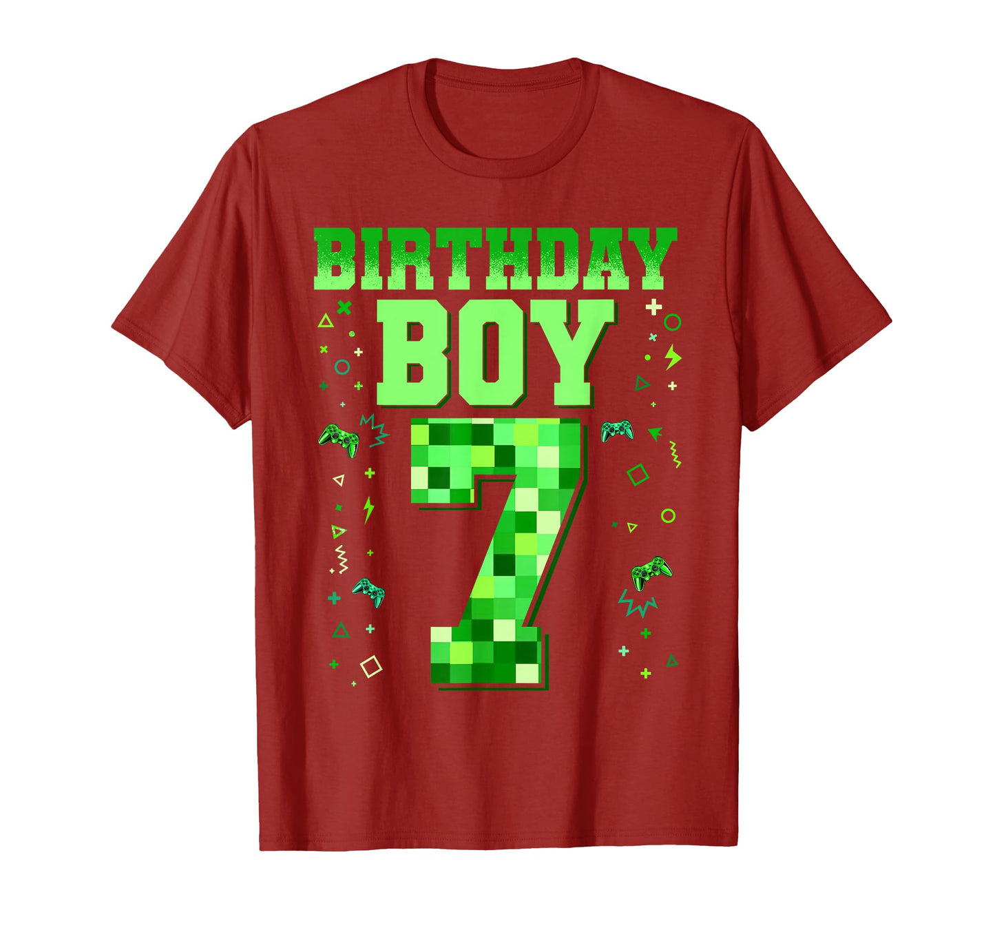 Birthday Boy Shirt It's My 7th Birthday Video Game T-Shirt