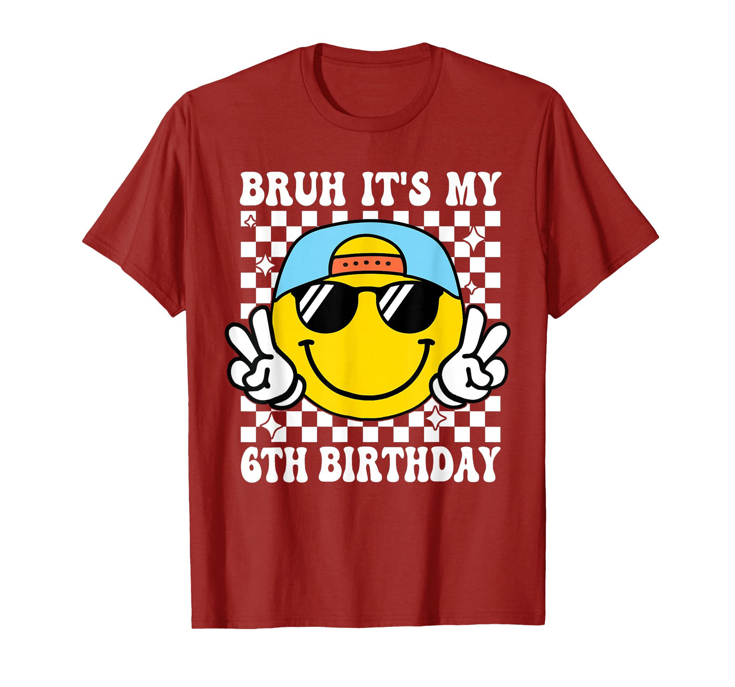 Bruh It's My 6th Birthday 6 Year Old Birthday Boys Girls T-Shirt