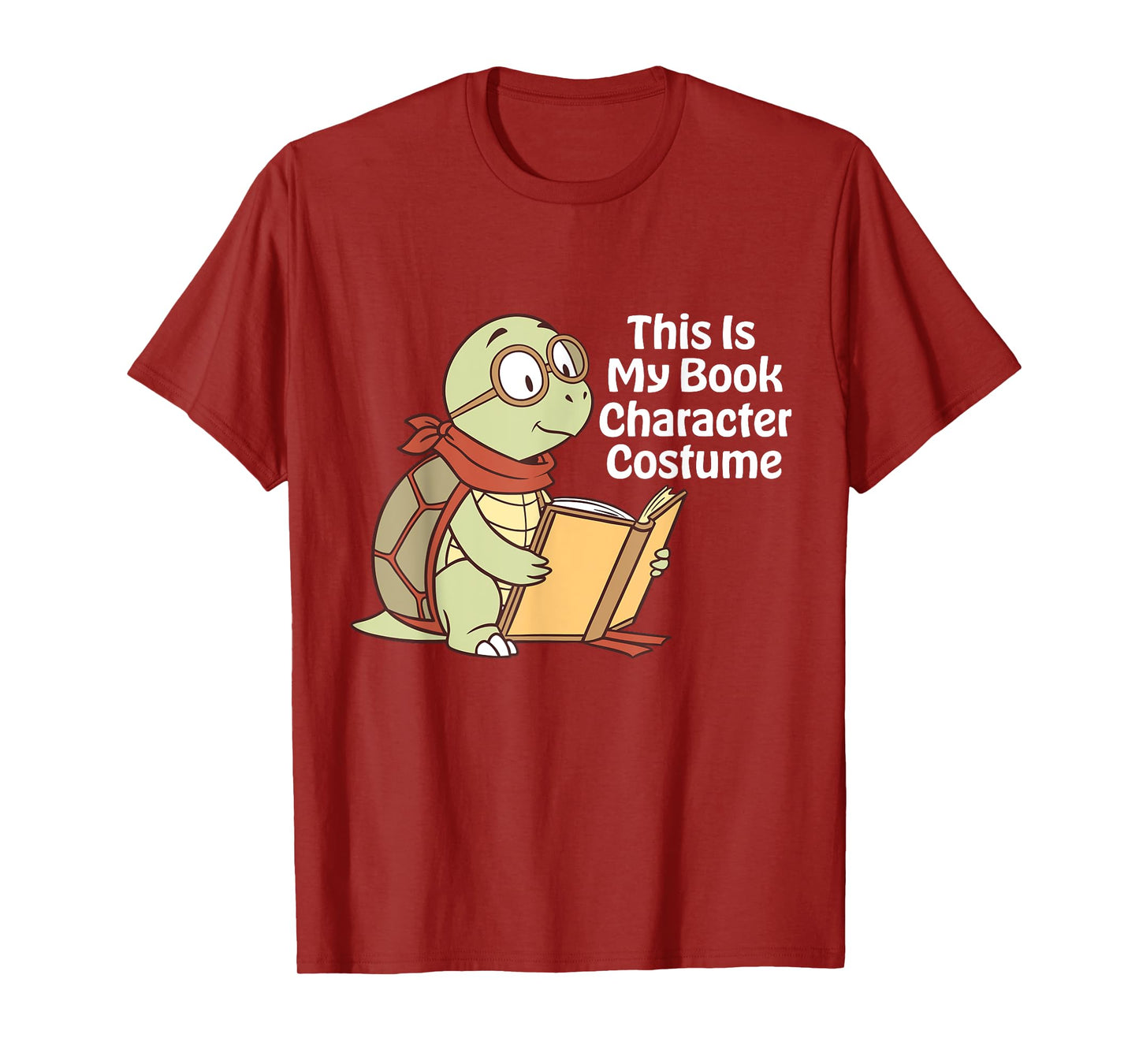 This Is My Book Character Costume Turtle Kids Reading T-Shirt