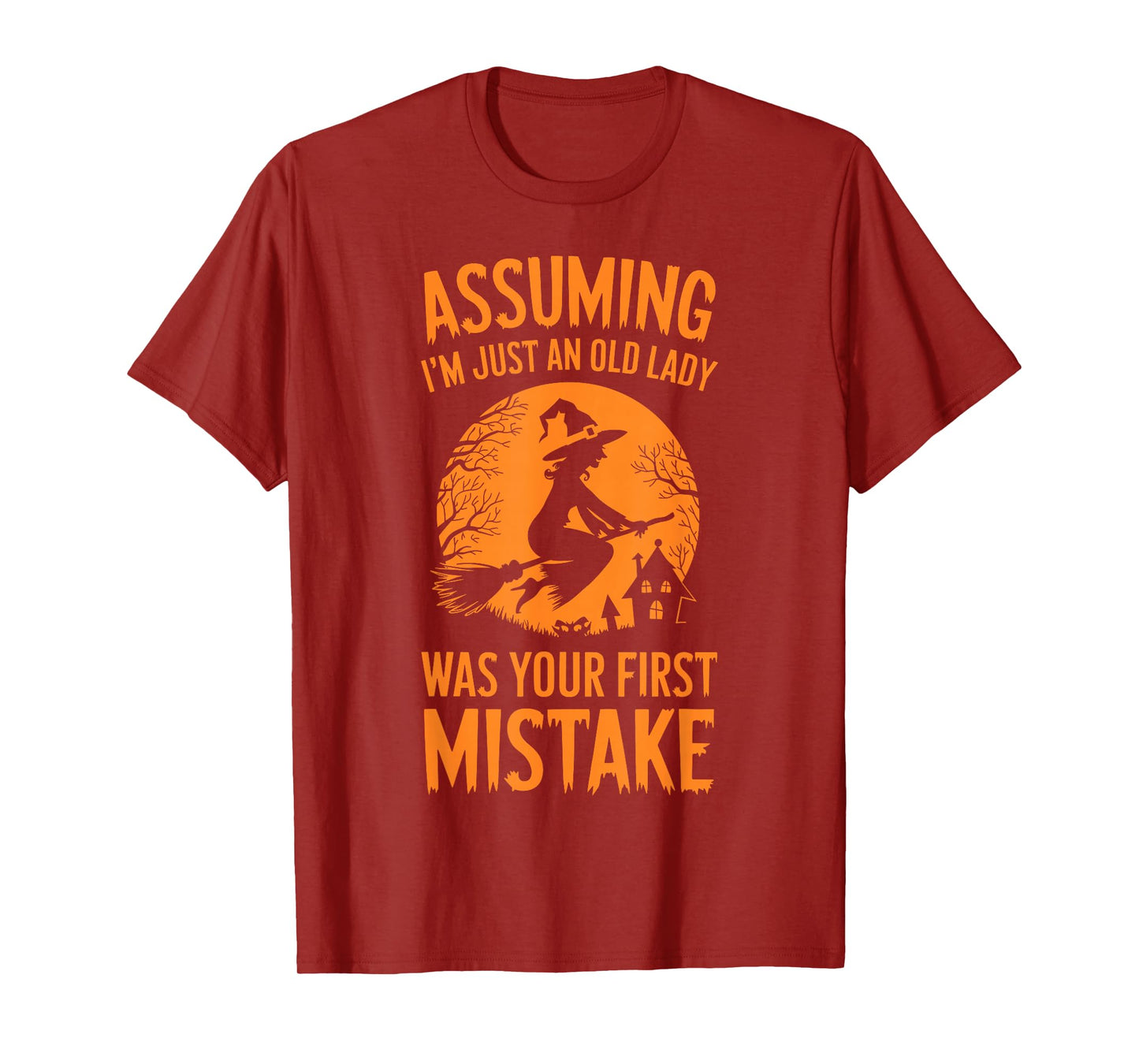 Assuming I'm Just An Old Lady Was Your First Mistake Witch T-Shirt