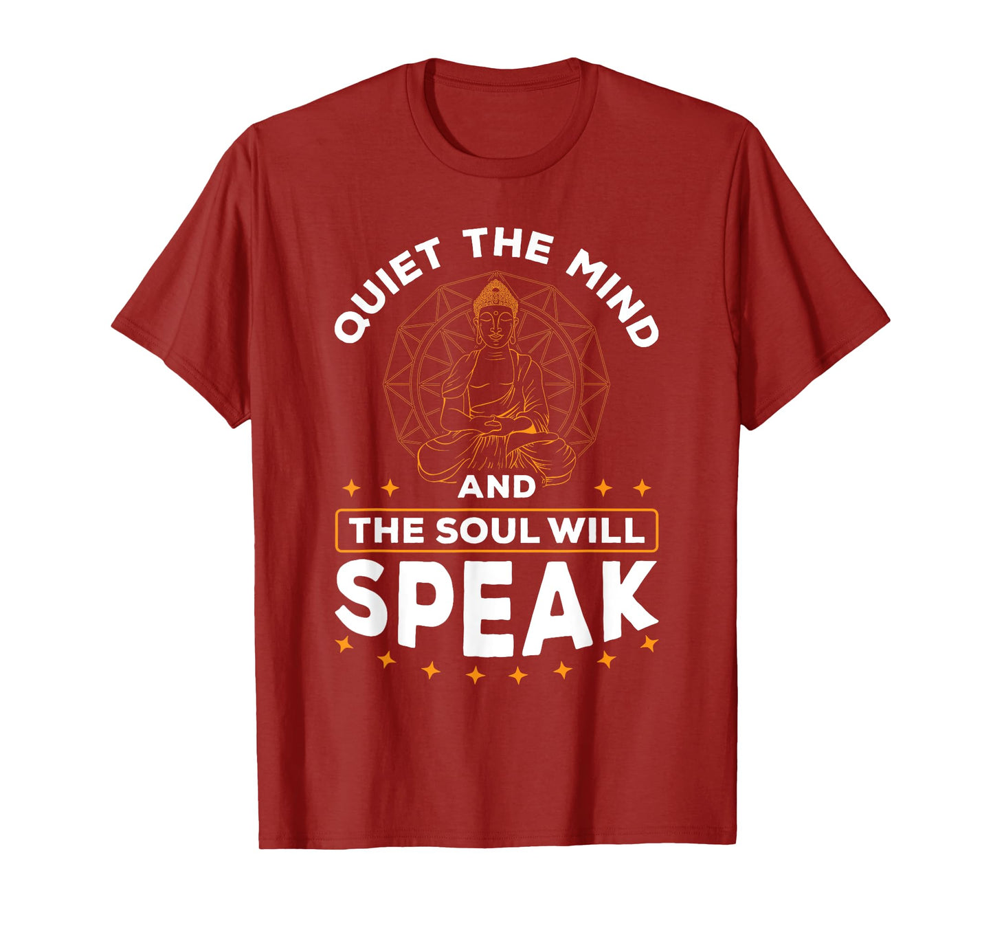Quiet The Mind And The Soul Will Speak Meditating Spiritual T-Shirt