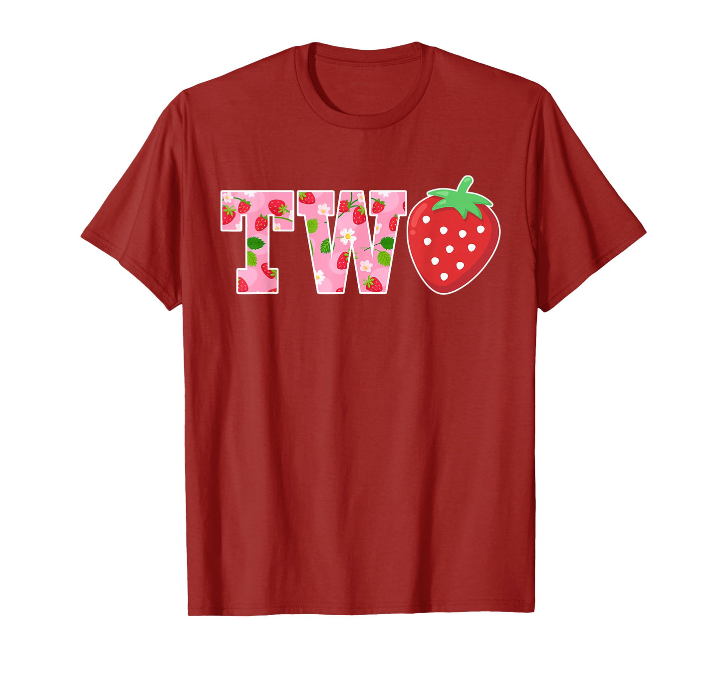 2 Years Old Girl Strawberry 2nd Birthday Berry Sweet Two T-Shirt