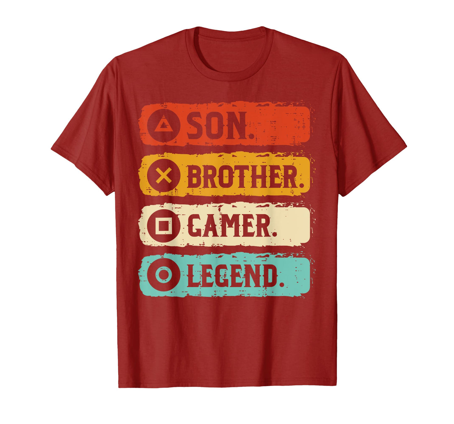 Son Brother Gamer Legend Retro Gaming Boys Kids Men Teen T-Shirt